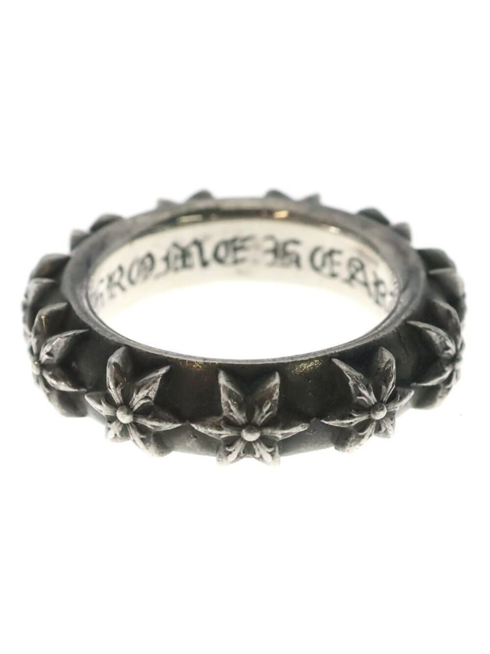 Chrome Hearts Star Band Silver Ring